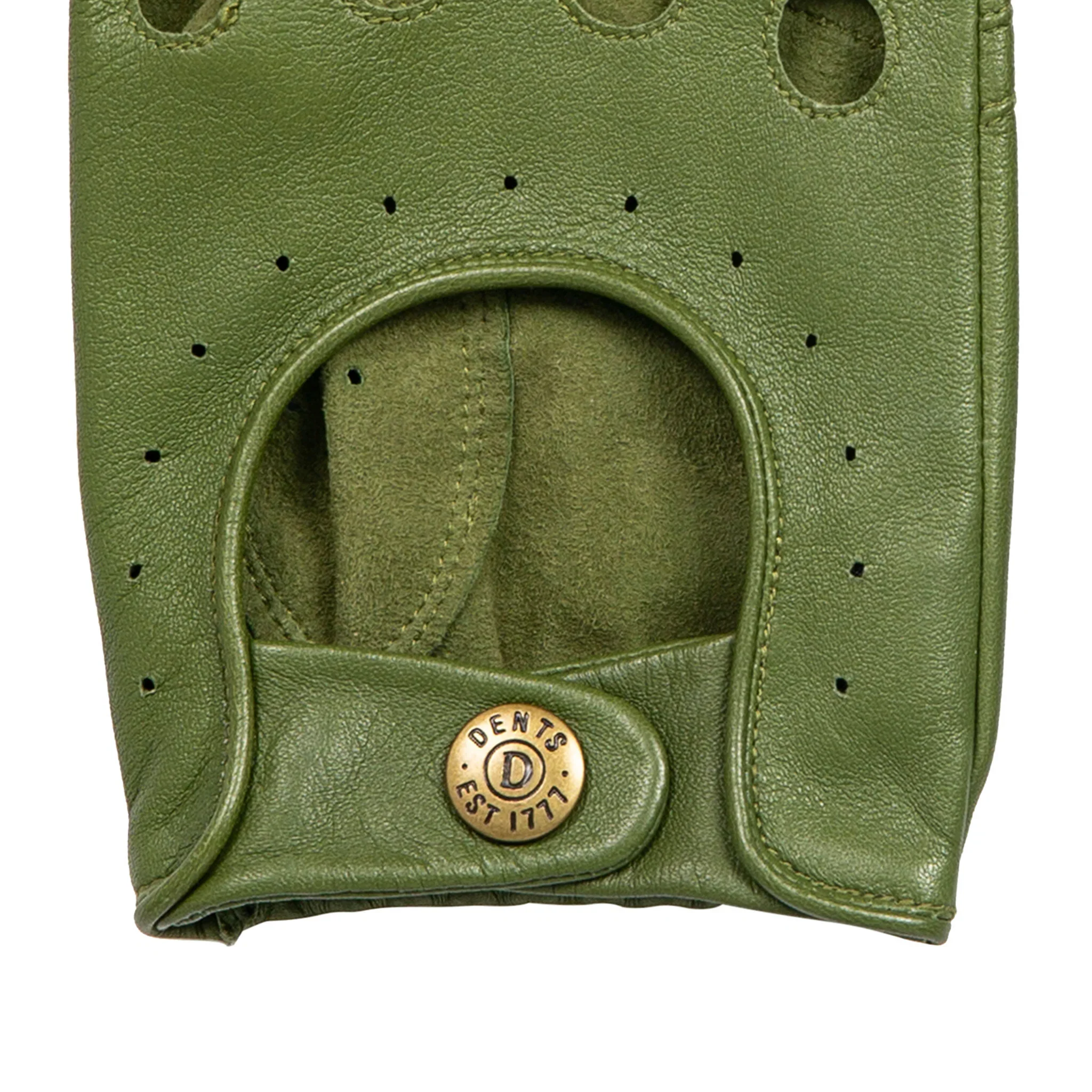 DENTS Delta Men's Classic Leather Driving Gloves - Lincoln Green - Image 12