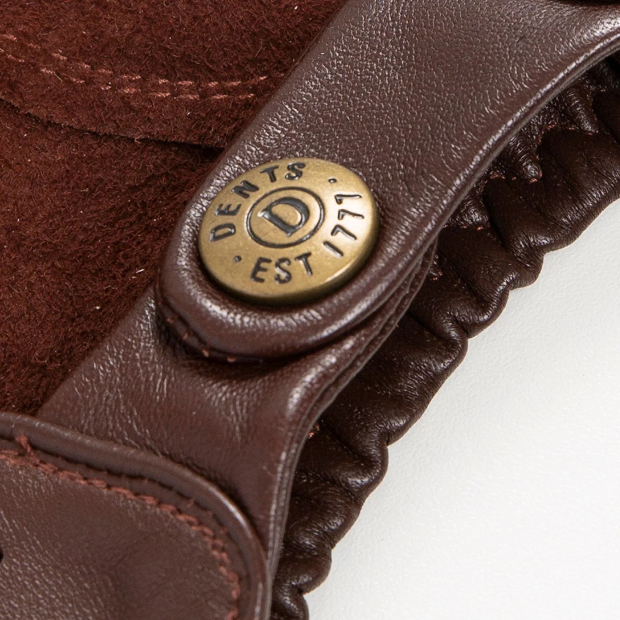 DENTS Delta Men's Classic Leather Driving Gloves - English Tan - Image 8