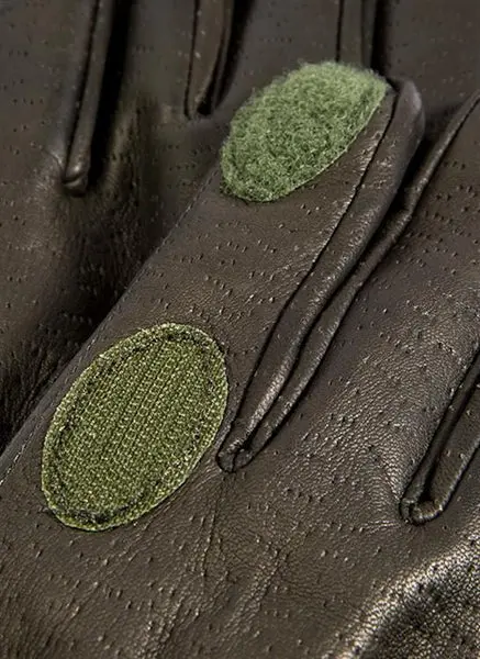 DENTS Regal Heritage Fleece-Lined Leather Shooting Gloves - Mens - Green - Image 3