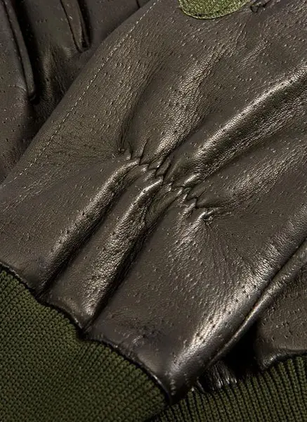 DENTS Regal Heritage Fleece-Lined Leather Shooting Gloves - Mens - Green - Image 4