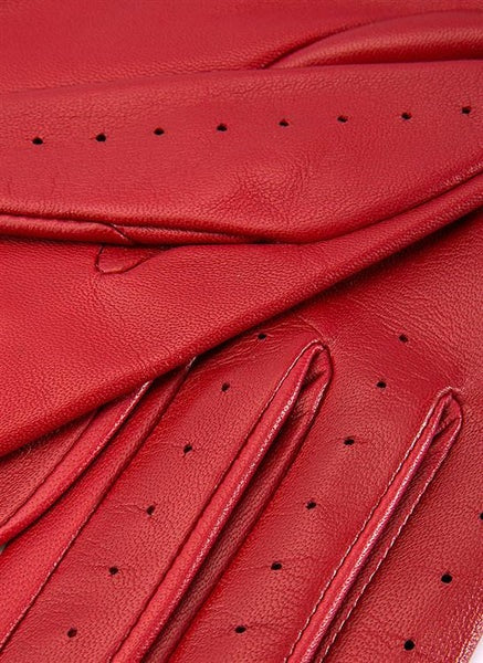DENTS Thruxton Leather Driving Gloves - Ladies - Berry - Image 3