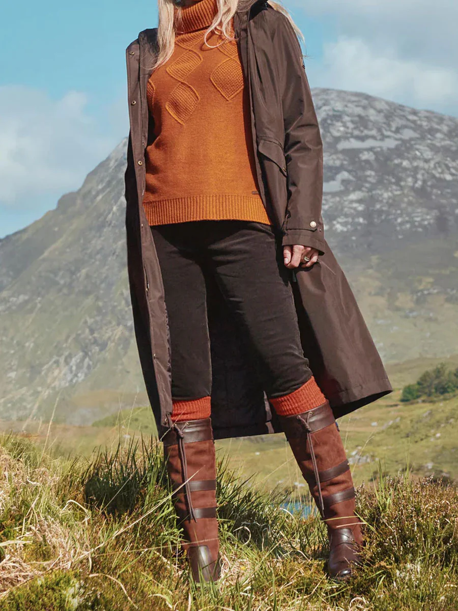 DUBARRY Alderford Waterproof Coat - Women's - Mahogany - Image 2