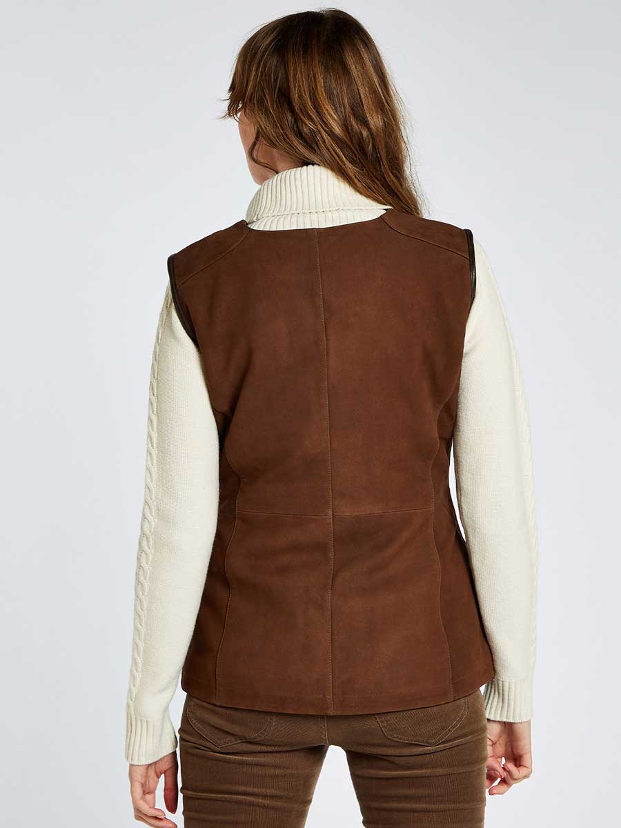 DUBARRY Allendale Leather Gilet - Women's - Walnut - Image 2