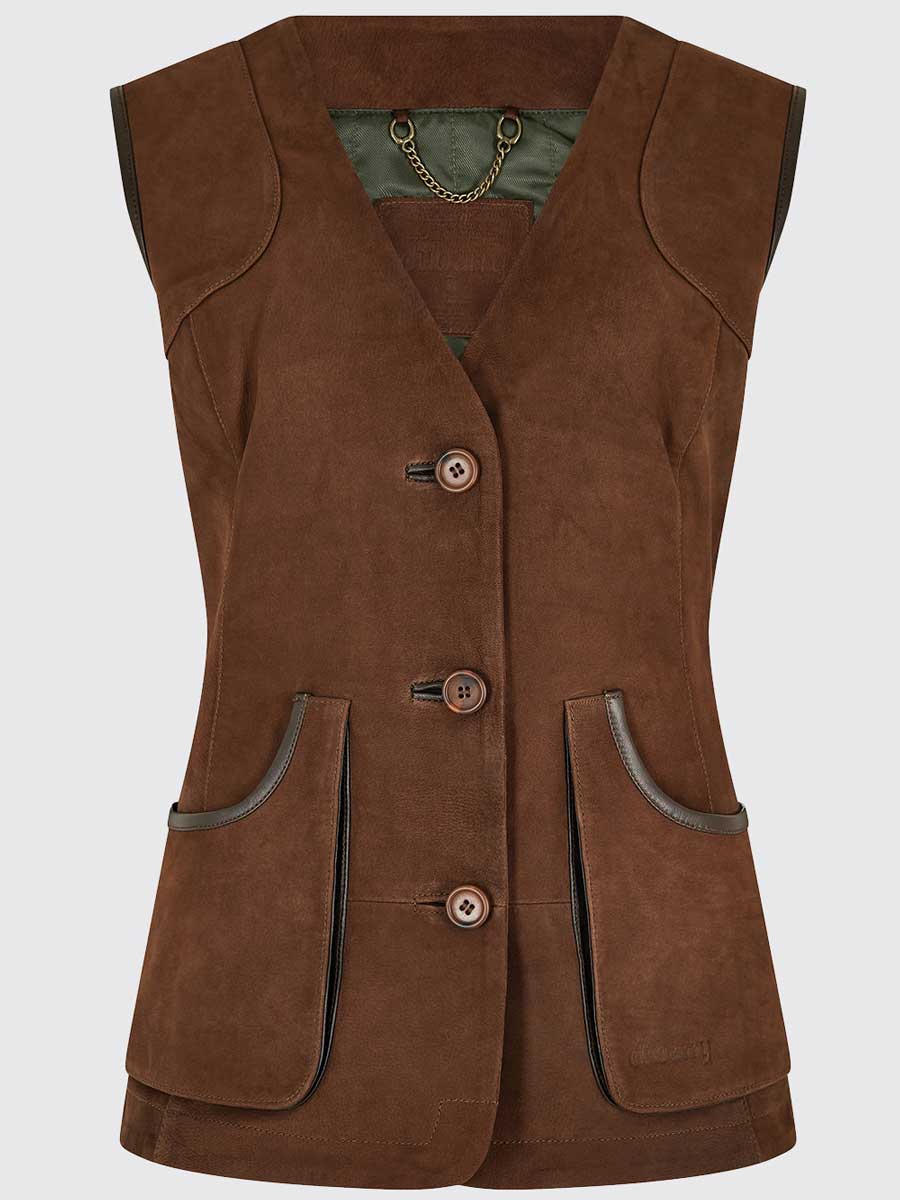 DUBARRY Allendale Leather Gilet - Women's - Walnut - Image 5