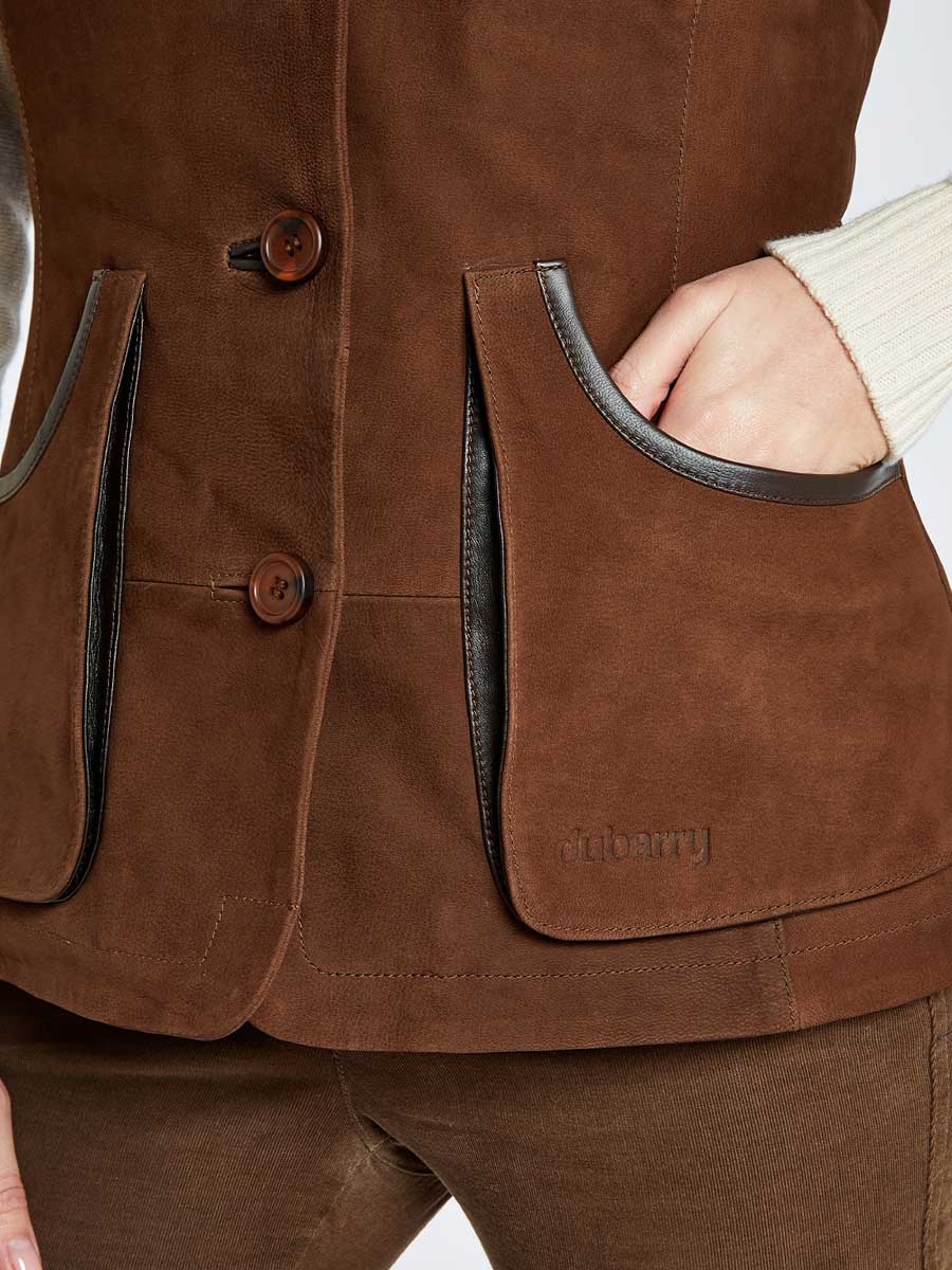 DUBARRY Allendale Leather Gilet - Women's - Walnut - Image 6