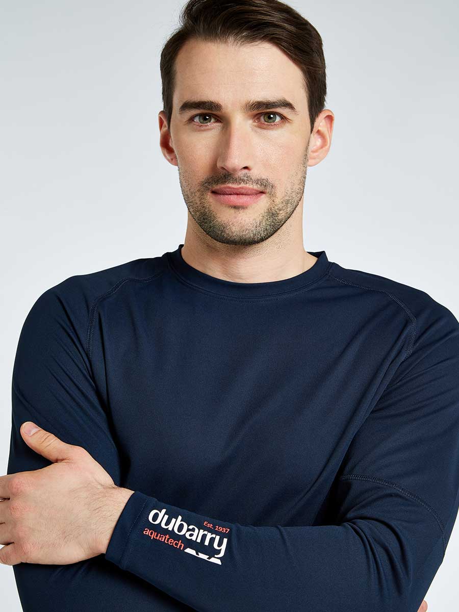 DUBARRY Ancona Long-Sleeved Technical T-Shirt - Men's - Navy - Image 5