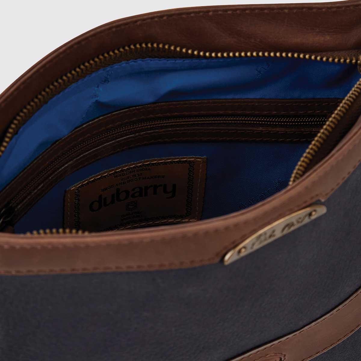 DUBARRY Ardmore Leather Handbag - Women's - Navy & Brown - Image 4