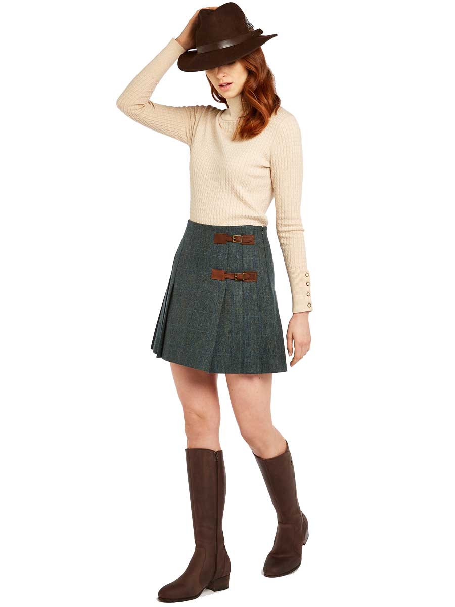 DUBARRY Blossom Ladies Tweed Skirt - Mist - Image 3