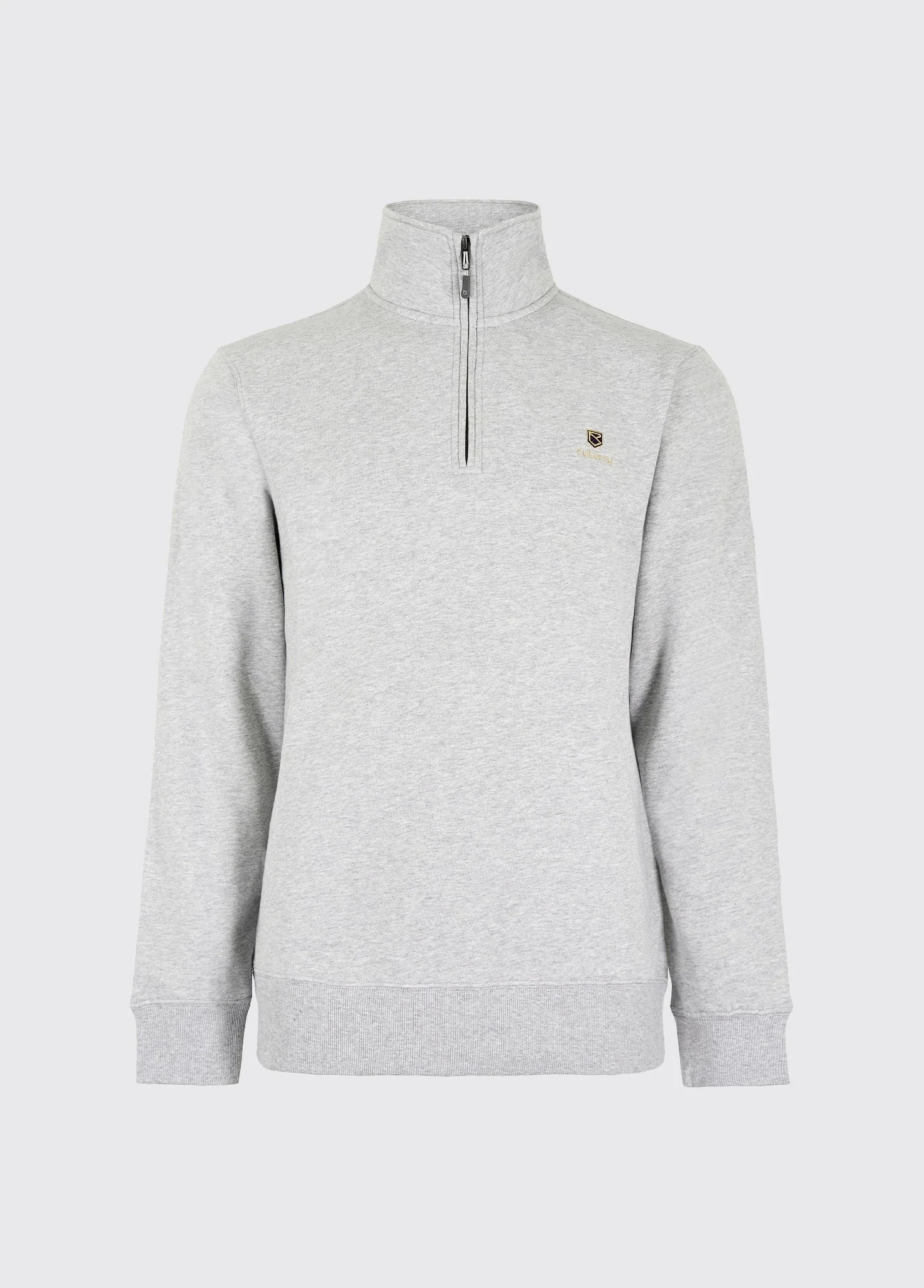 DUBARRY Boyce Zip Neck Sweater - Men’s - Grey Marl - Image 2