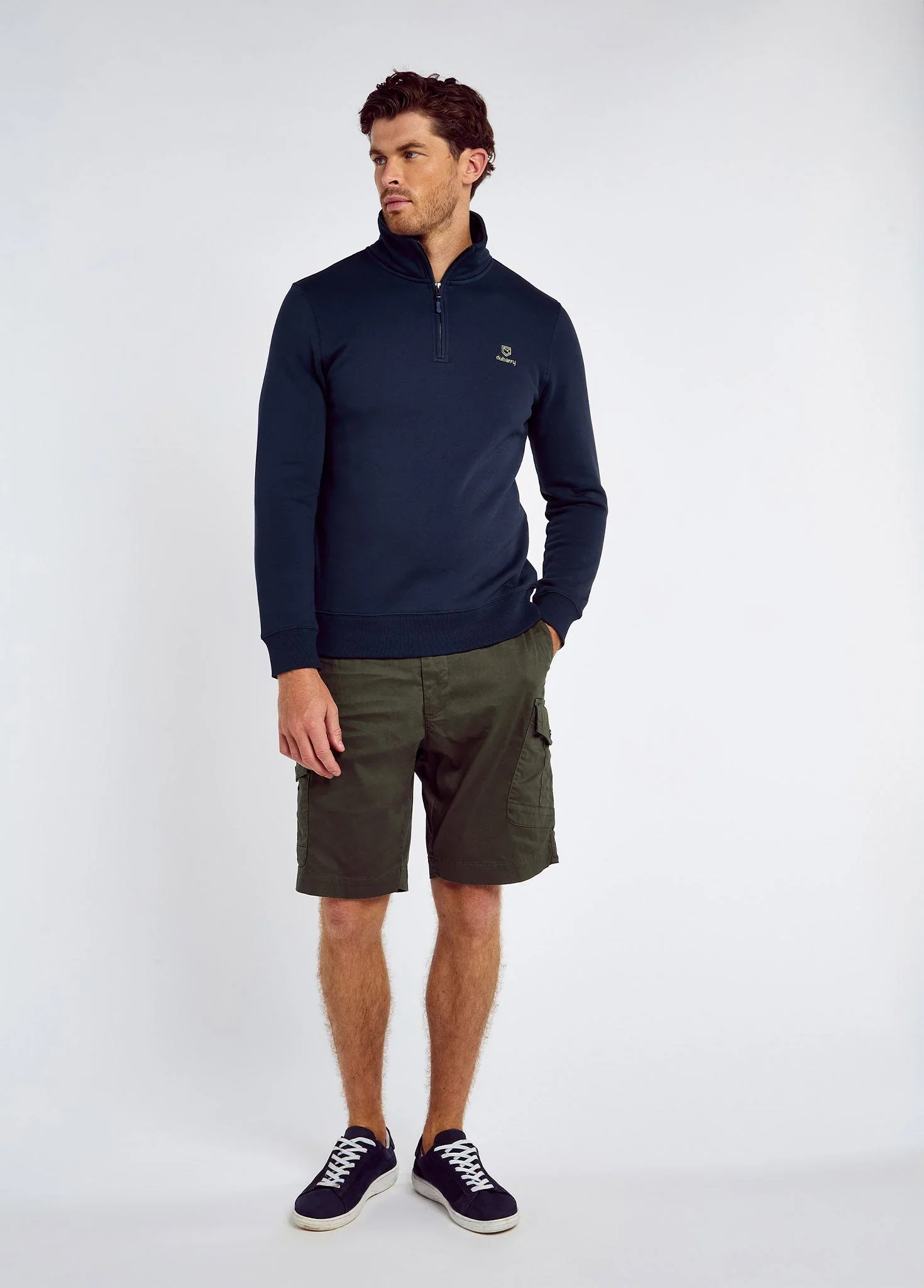 DUBARRY Boyce Zip Neck Sweater - Men’s - Navy - Image 3
