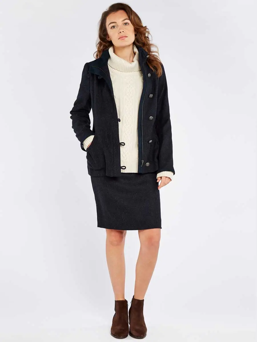 DUBARRY Bracken Ladies Tweed Jacket - Navy - Image 2