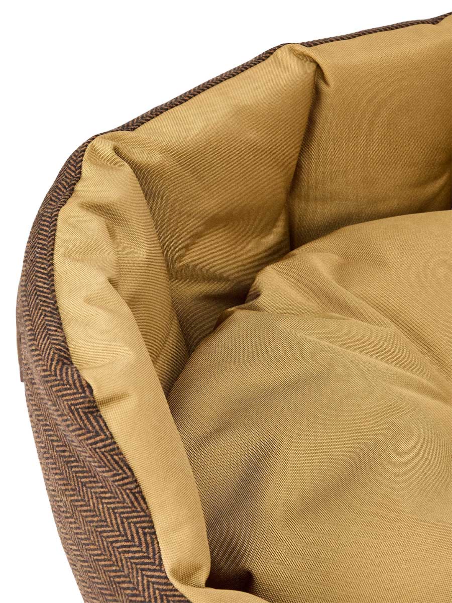 DUBARRY Buster Tweed Reversible Dog Bed - Mocha - Image 10