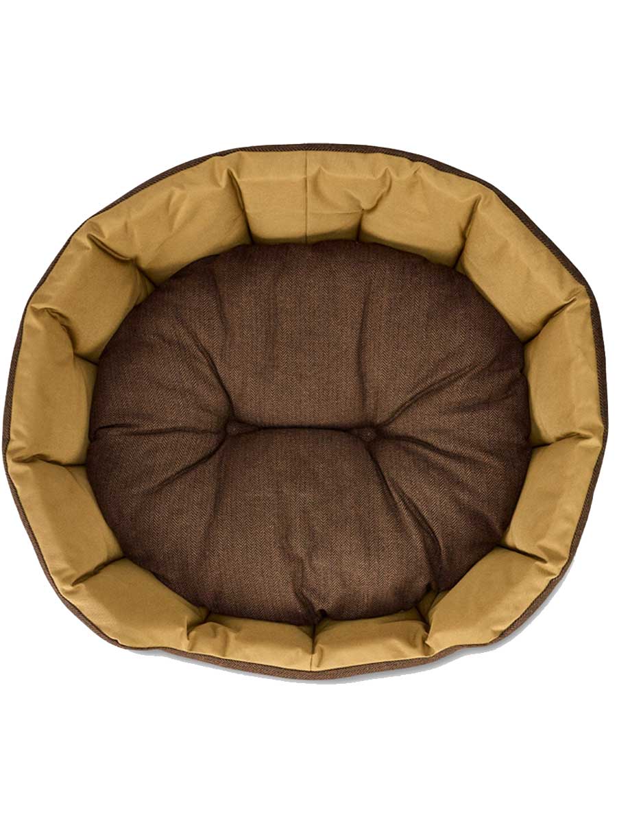 DUBARRY Buster Tweed Reversible Dog Bed - Mocha - Image 3
