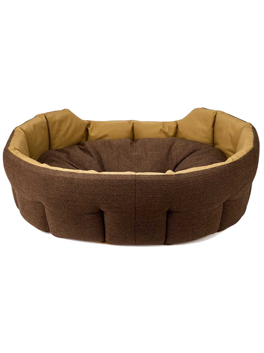 DUBARRY Buster Tweed Reversible Dog Bed - Mocha - Image 6