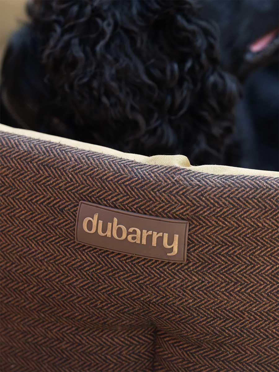 DUBARRY Buster Tweed Reversible Dog Bed - Mocha - Image 9