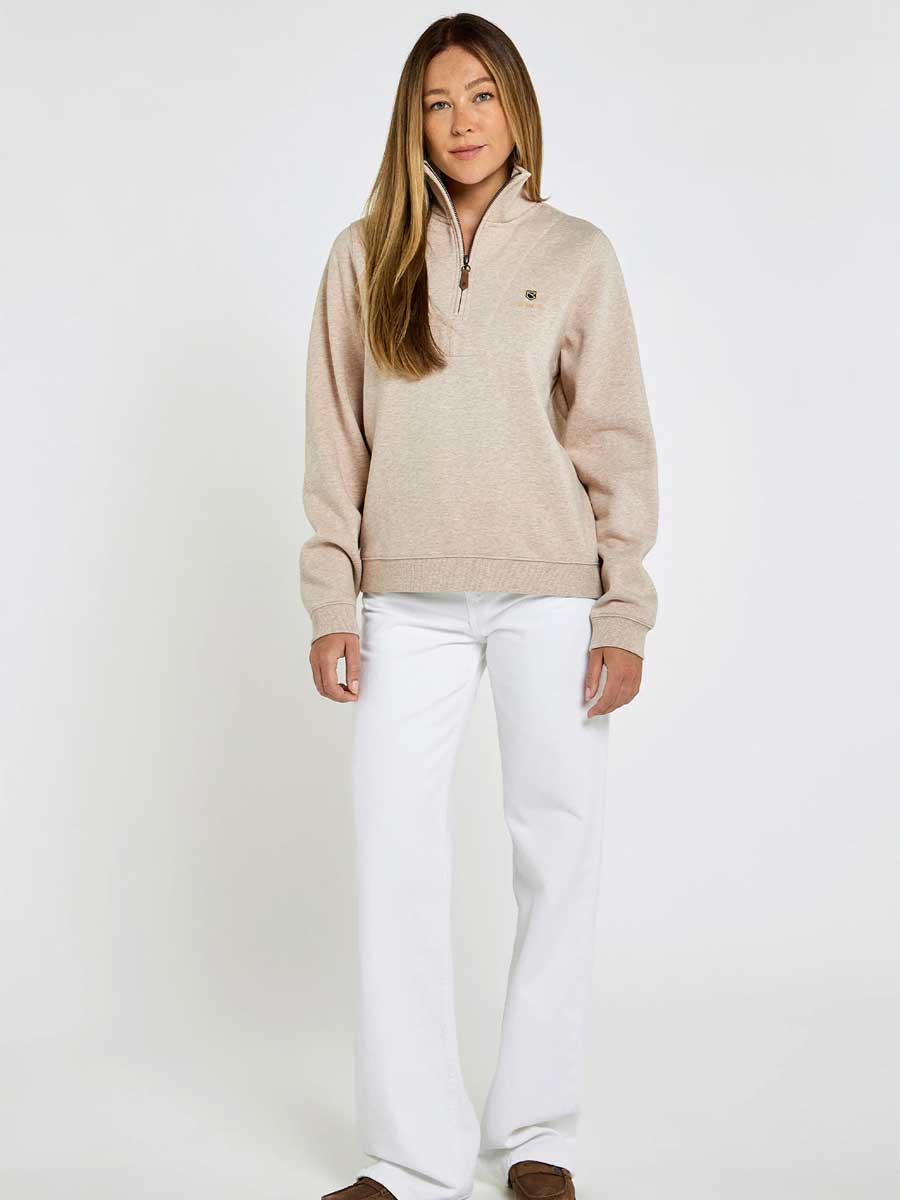 DUBARRY Castlemartyr 1/4 Zip Neck Sweater - Women's - Bone - Image 3