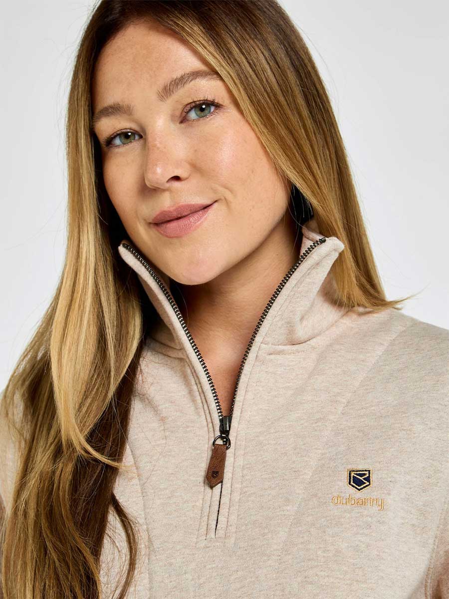DUBARRY Castlemartyr 1/4 Zip Neck Sweater - Women's - Bone - Image 4