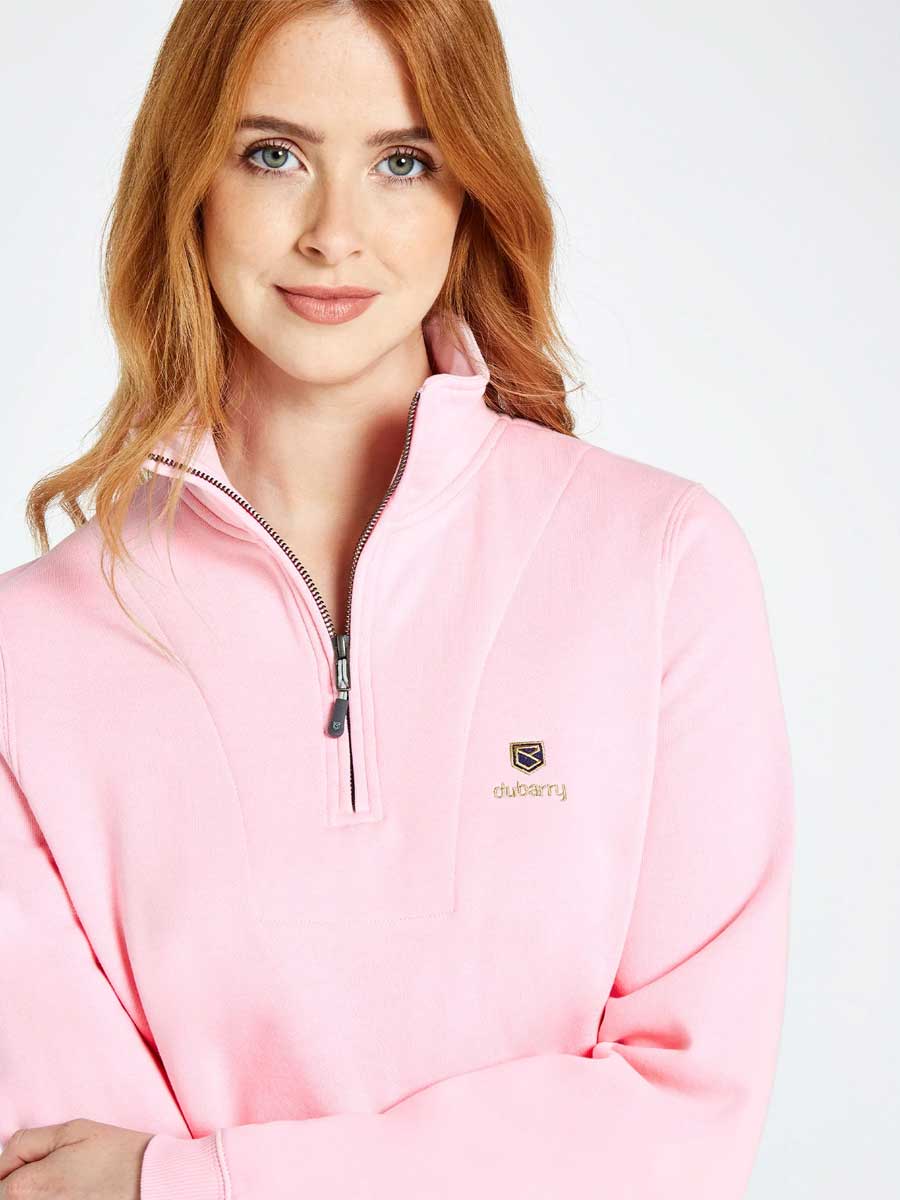 DUBARRY Castlemartyr 1/4 Zip Neck Sweater - Women's - Pink - Image 2