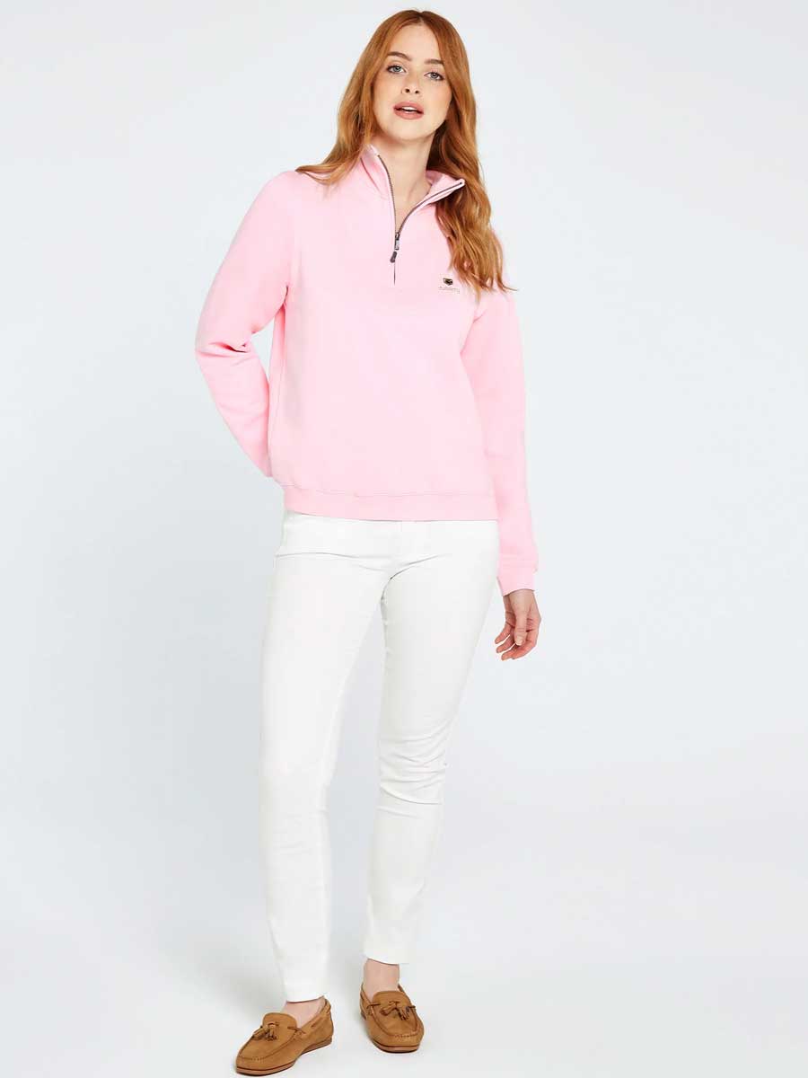 DUBARRY Castlemartyr 1/4 Zip Neck Sweater - Women's - Pink - Image 3