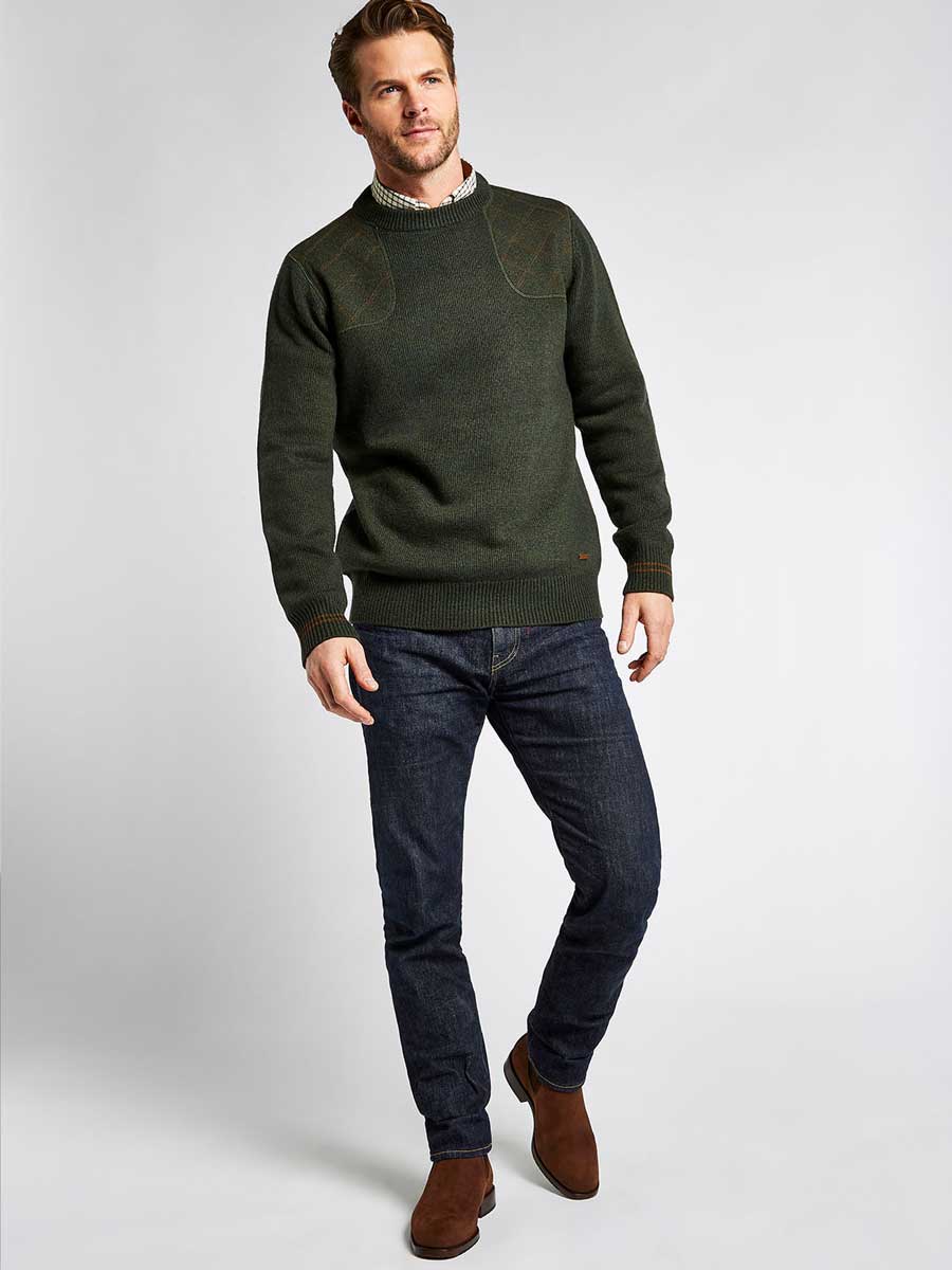 DUBARRY Clarinbridge Crew Neck Sweater - Men's - Olive - Image 4