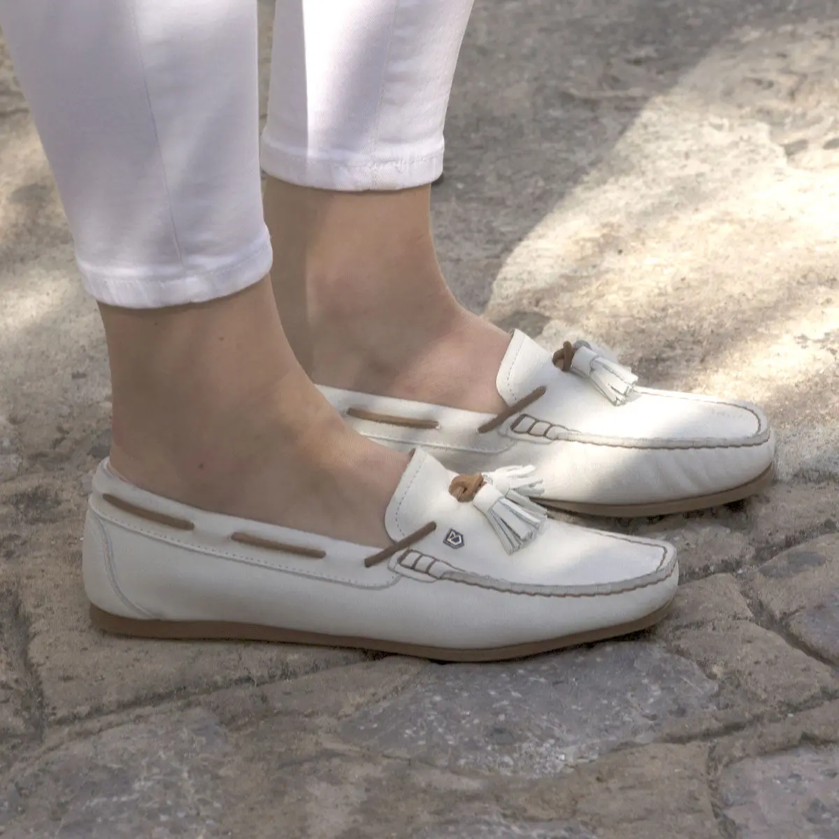 DUBARRY Ladies Jamaica Deck Shoes - Sail White - Image 2