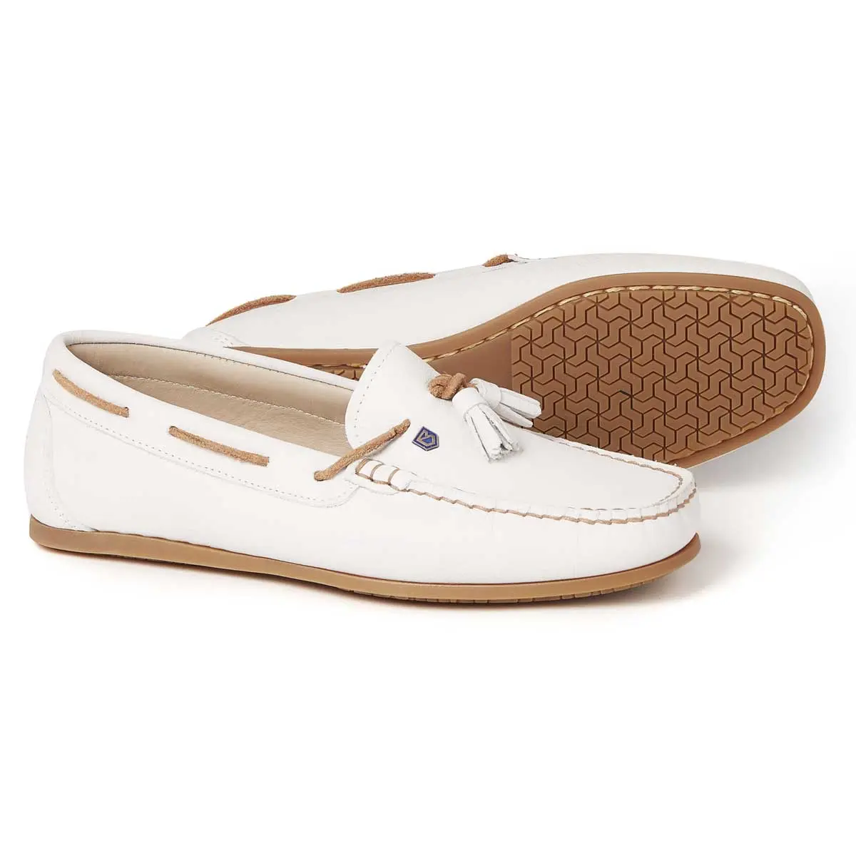 DUBARRY Ladies Jamaica Deck Shoes - Sail White - Image 4