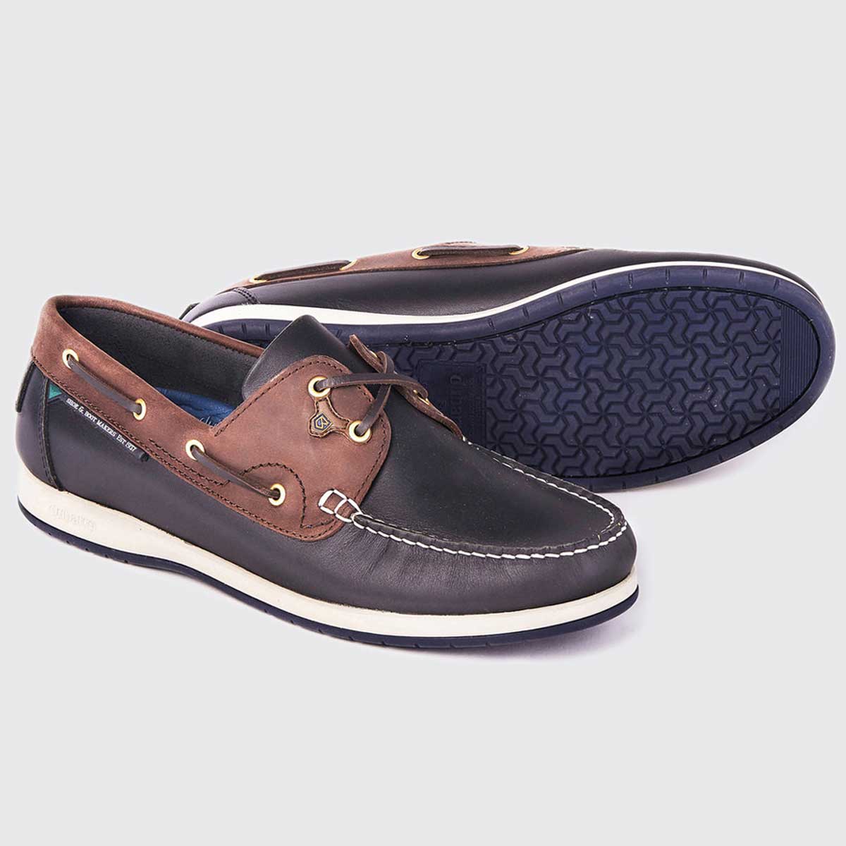 DUBARRY Men's Sailmaker X LT Deck Shoes - Navy & Brown - Image 2