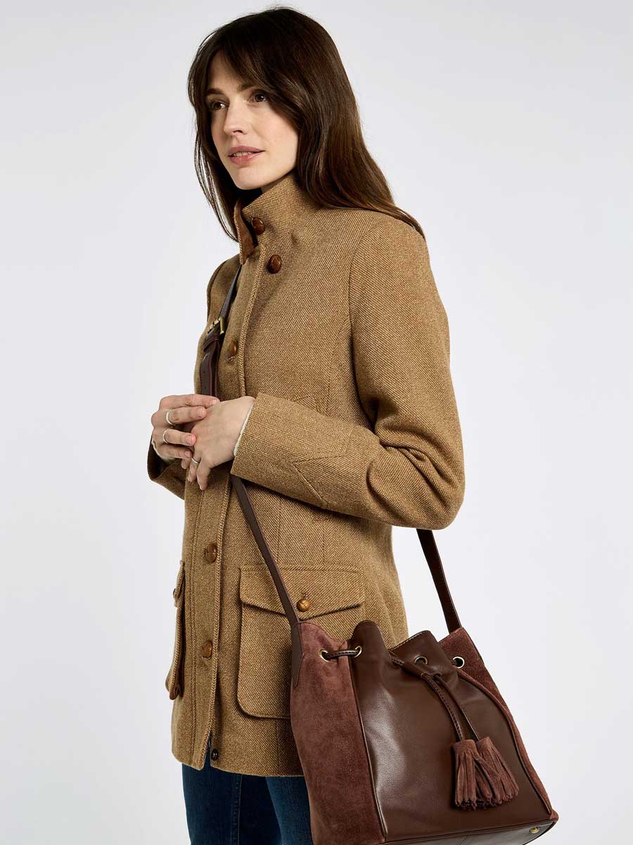 DUBARRY Doonbeg Cross-Body Bucket Bag - Cedar - Image 3