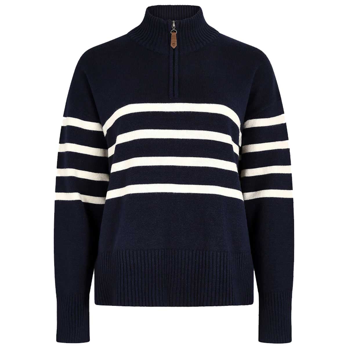 DUBARRY Fonthill Zip Neck Sweater - Womens - Navy - Image 2