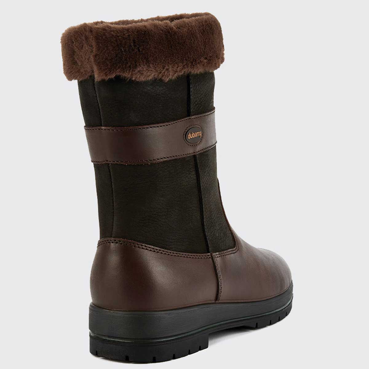 DUBARRY Foxrock Fur Lined Country Boots - Womens - Black/Brown - Image 5