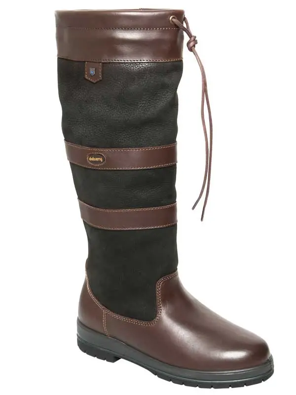 DUBARRY Galway ExtraFit™ Country Boots - Black & Brown - Image 3