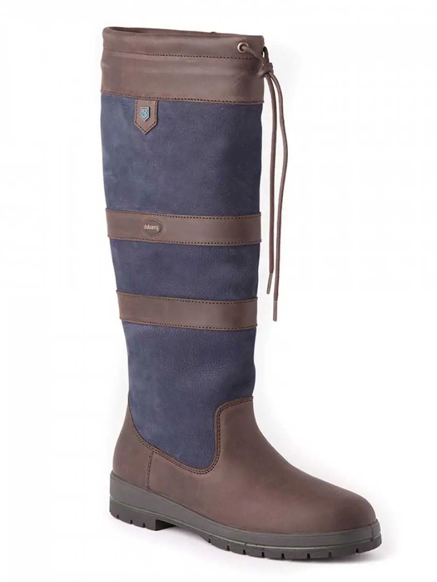 DUBARRY Galway ExtraFit™ Country Boots - Navy & Brown - Image 3