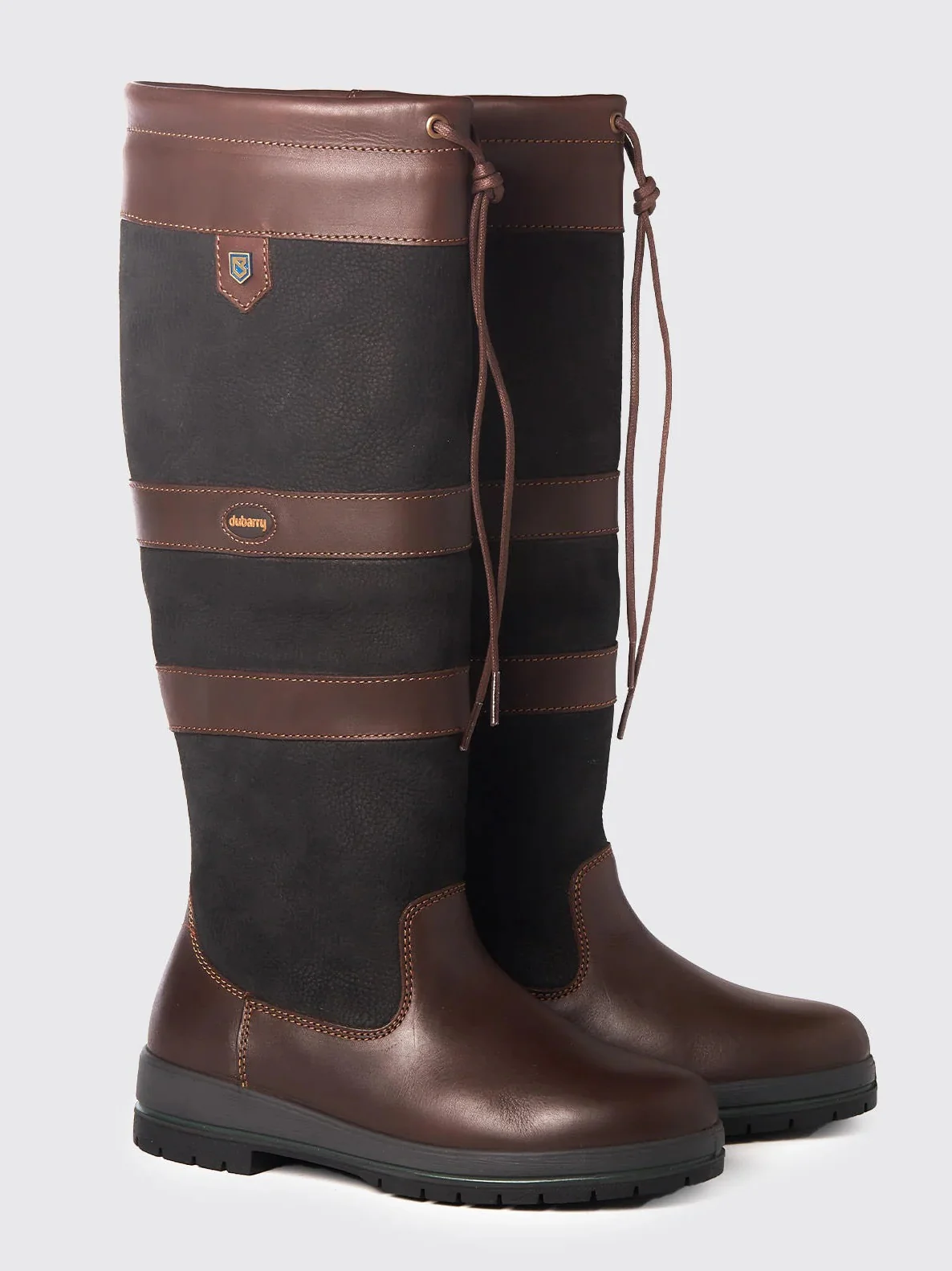 DUBARRY Galway SlimFit™ Country Boots - Black & Brown - Image 3