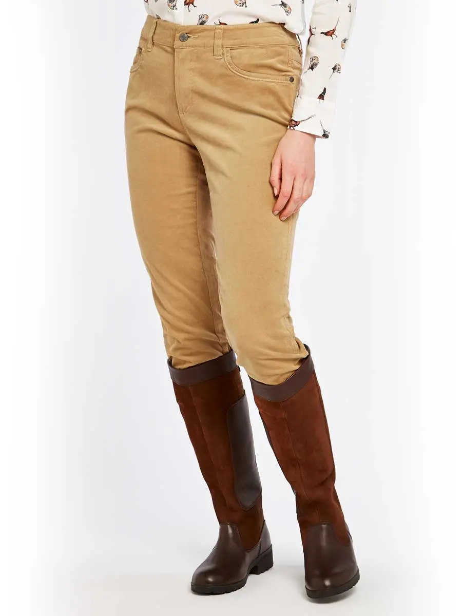 DUBARRY Honeysuckle Ladies Skinny Pincord Jeans - Camel - Image 2
