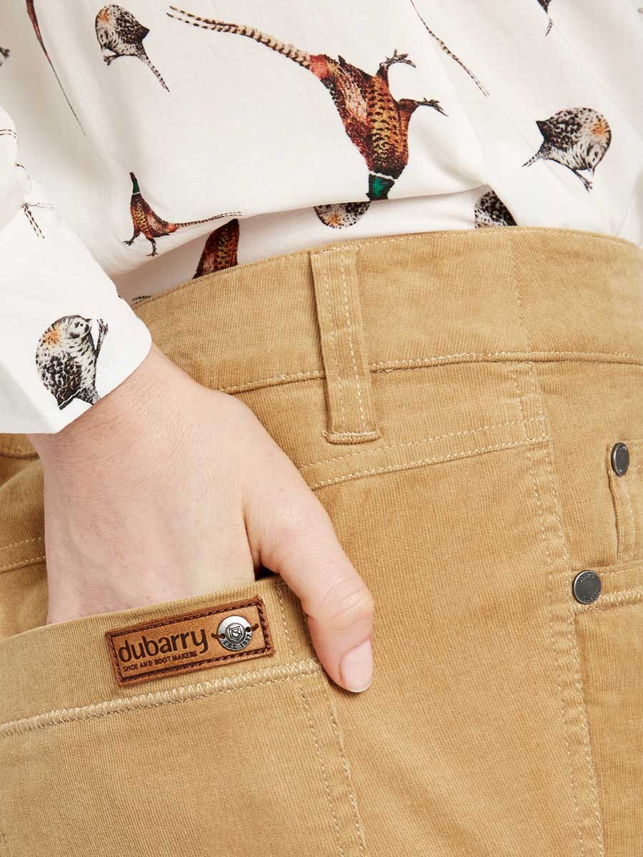 DUBARRY Honeysuckle Ladies Skinny Pincord Jeans - Camel - Image 3