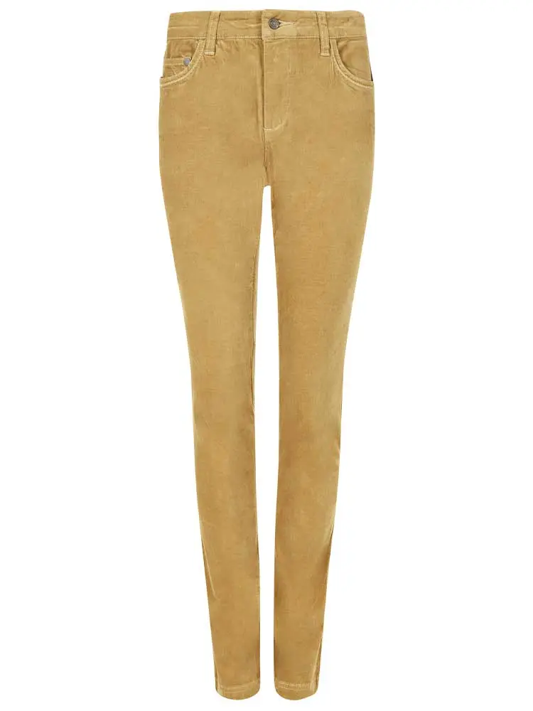 DUBARRY Honeysuckle Ladies Skinny Pincord Jeans - Camel - Image 4