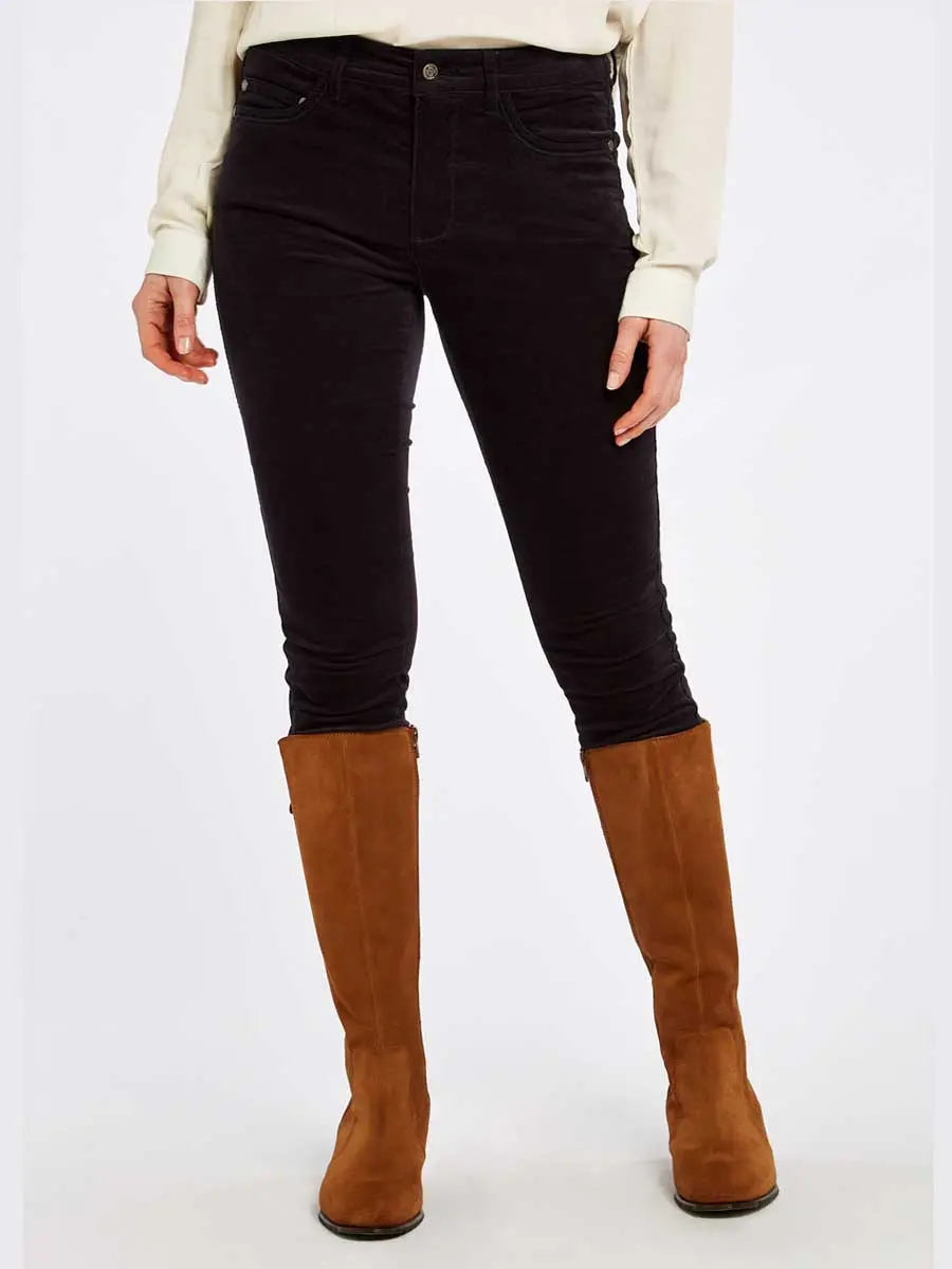DUBARRY Honeysuckle Ladies Skinny Pincord Jeans - Navy - Image 3
