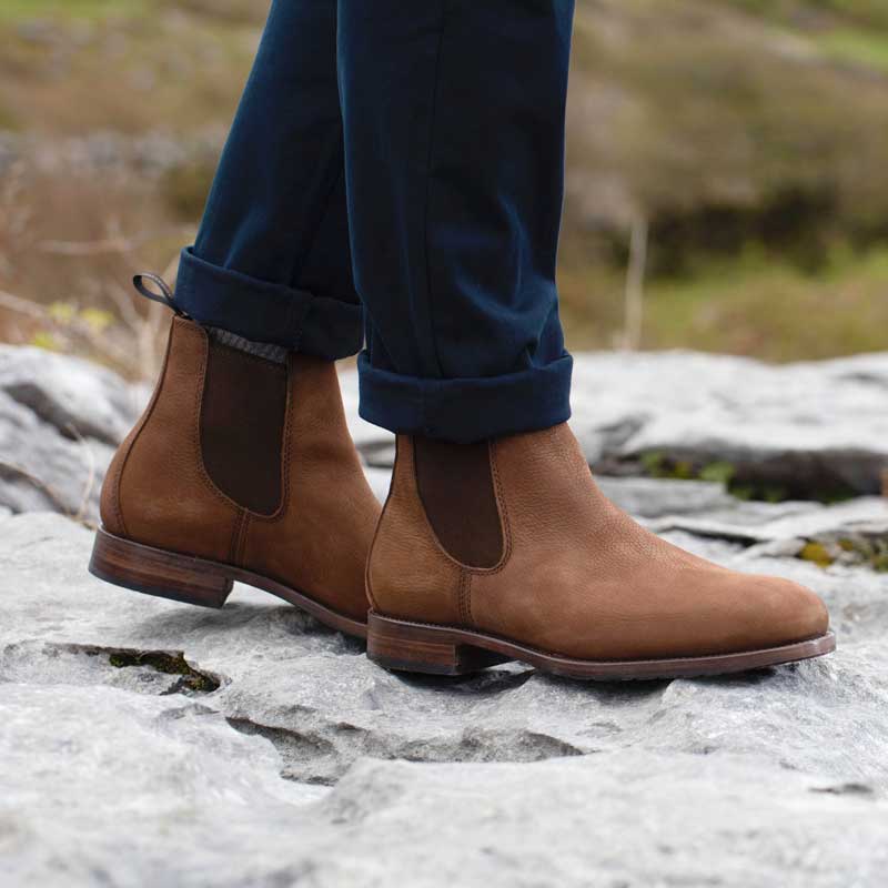DUBARRY Kerry Chelsea Boots - Mens Gore-Tex Leather - Walnut - Image 2