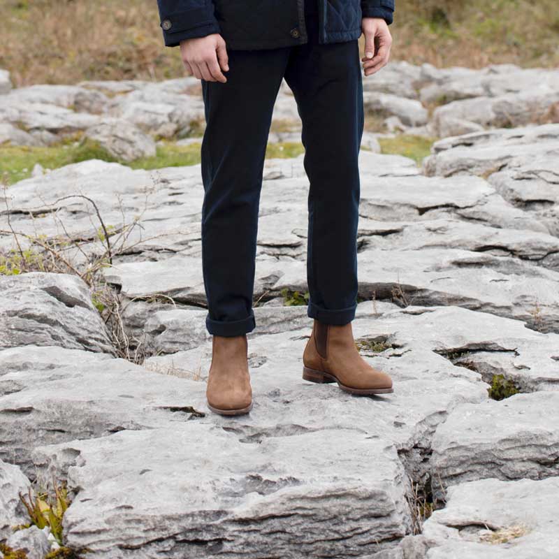 DUBARRY Kerry Chelsea Boots - Mens Gore-Tex Leather - Walnut - Image 3