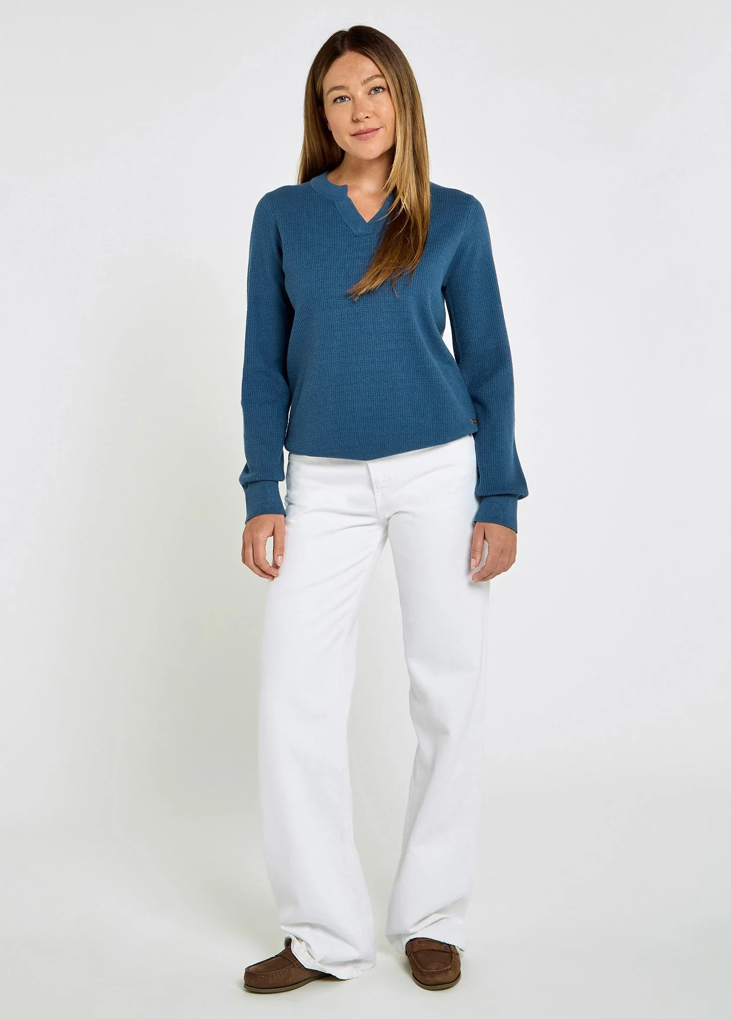 DUBARRY Kiltartan Textured Knitted Sweatshirt - Women's - Indigo - Image 4