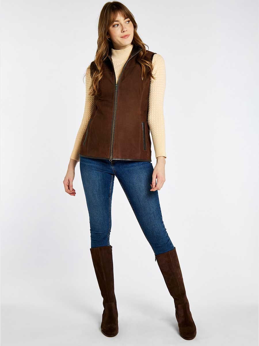 DUBARRY Kingston Leather Gilet - Women's - Walnut - Image 2