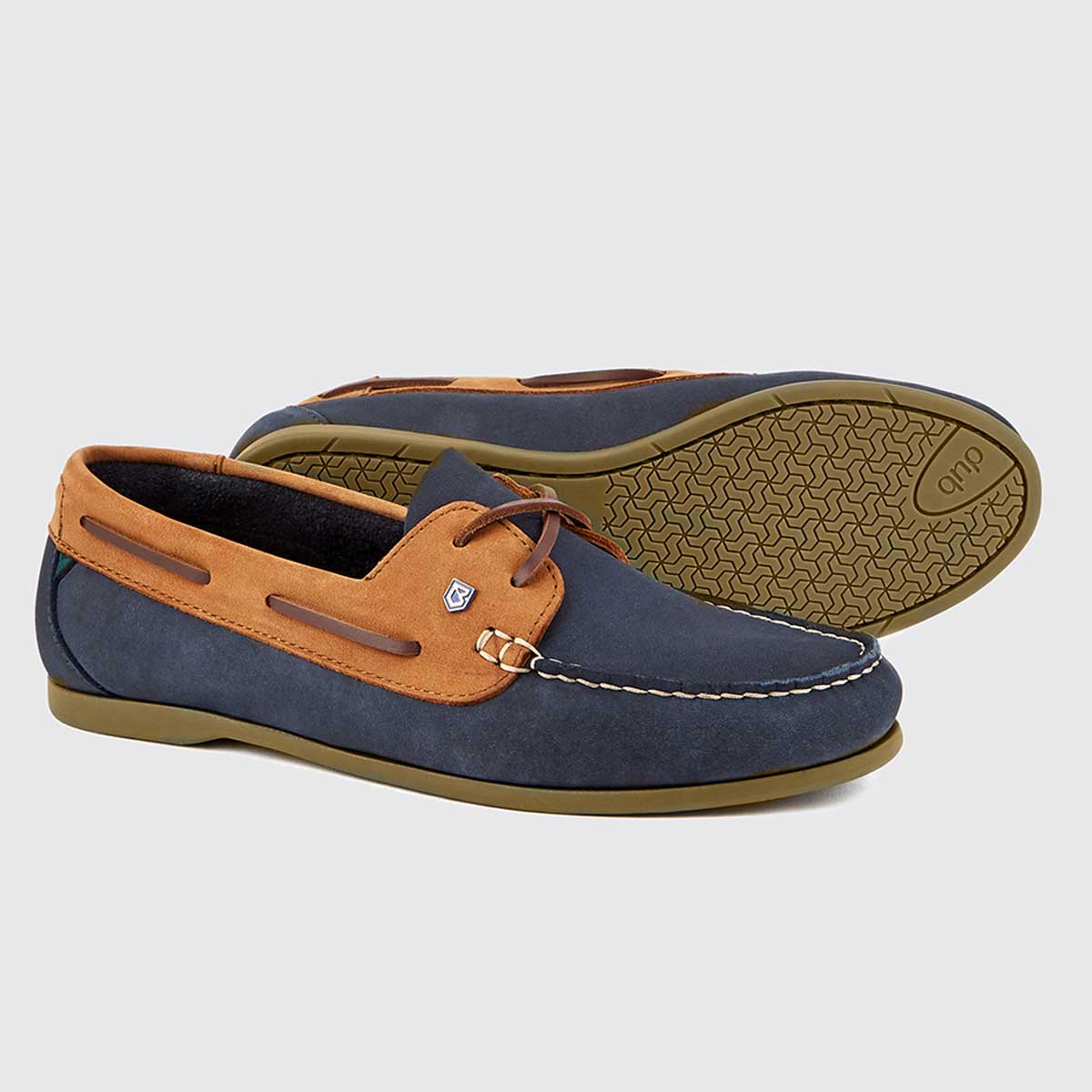 DUBARRY Ladies Aruba Deck Shoes - Denim & Tan - Image 2