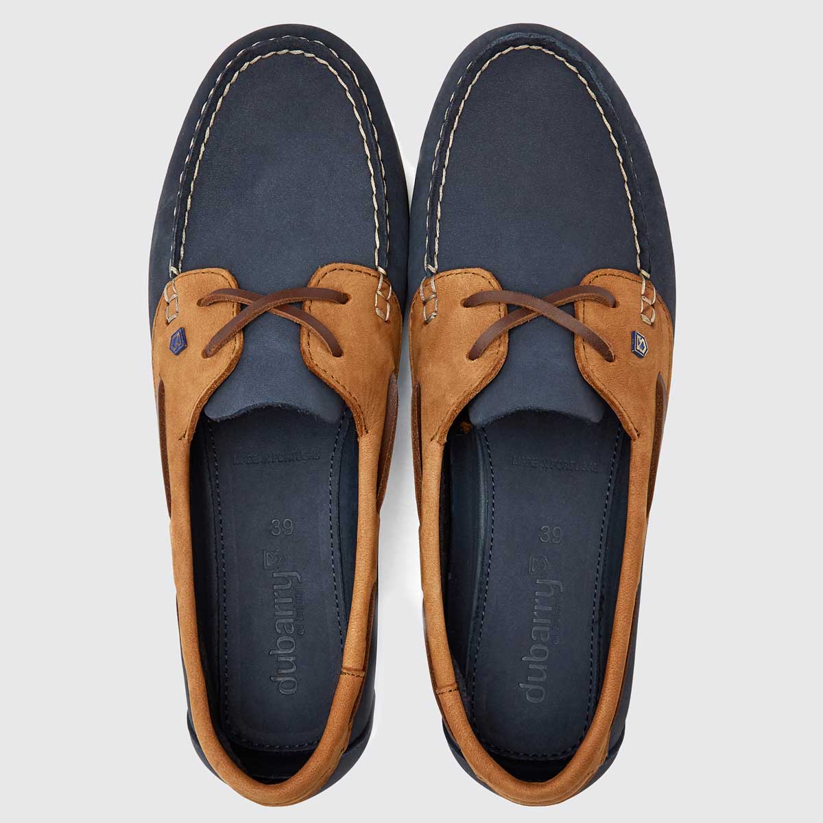 DUBARRY Ladies Aruba Deck Shoes - Denim & Tan - Image 4