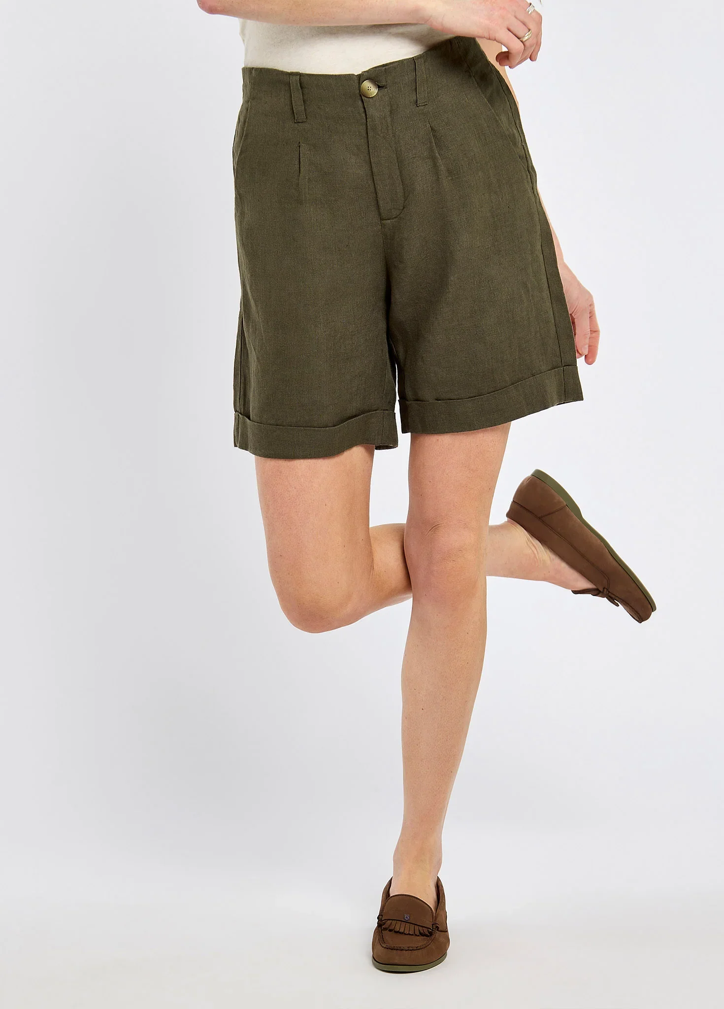 DUBARRY Maryland Women’s Linen Shorts - Khaki