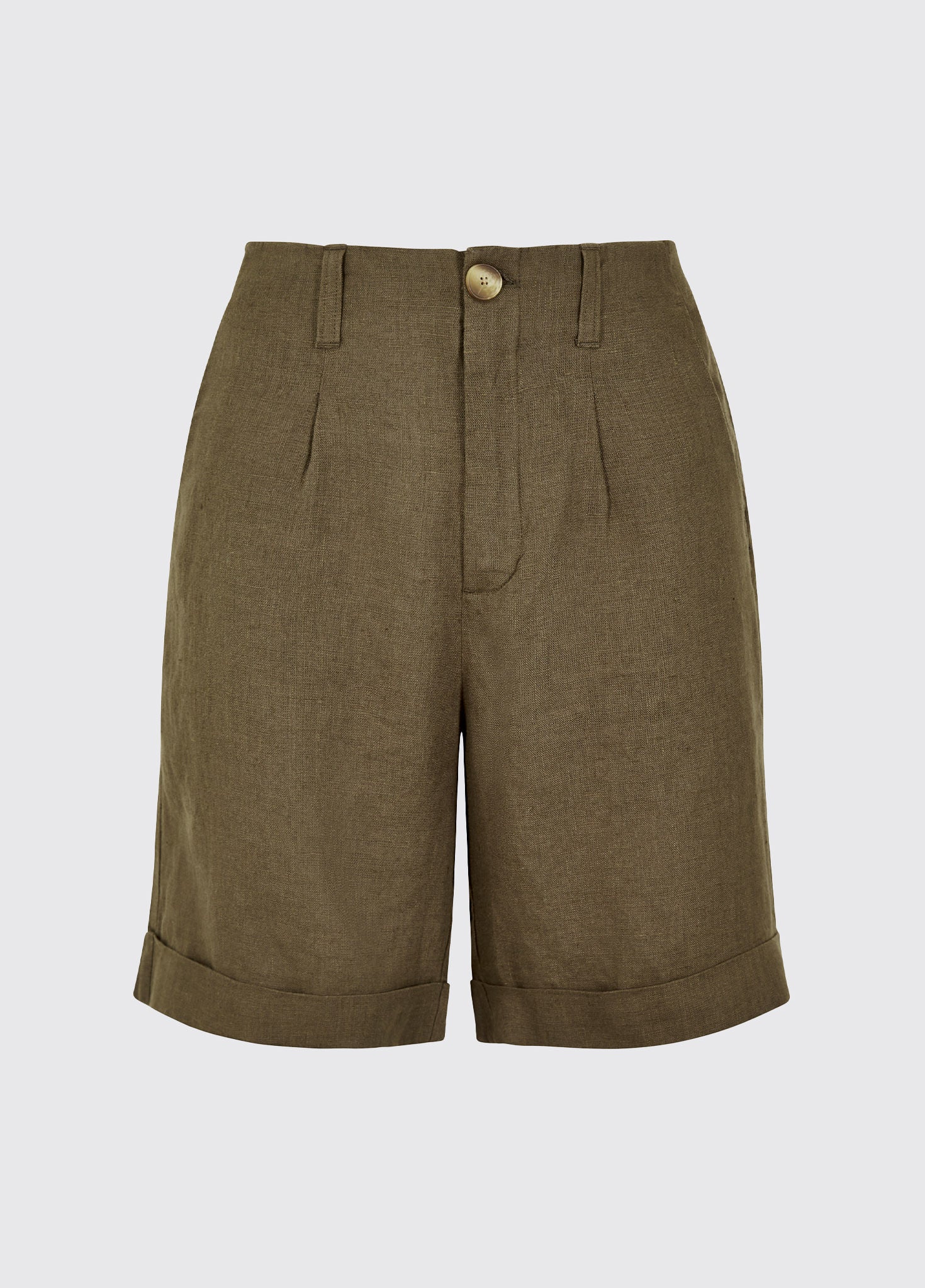 DUBARRY Maryland Women’s Linen Shorts - Khaki - Image 4