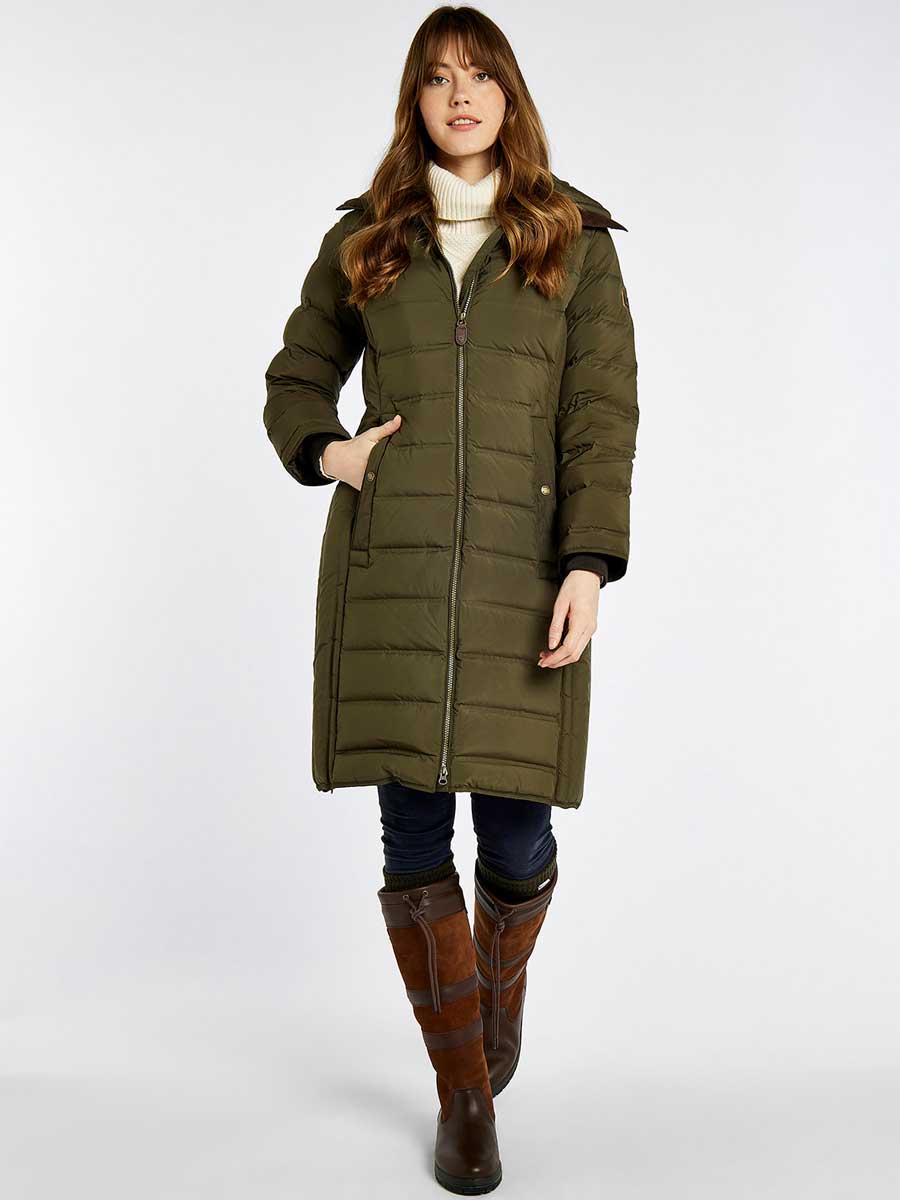 DUBARRY Meyers Women's Long Length Coat - Olive - Image 4