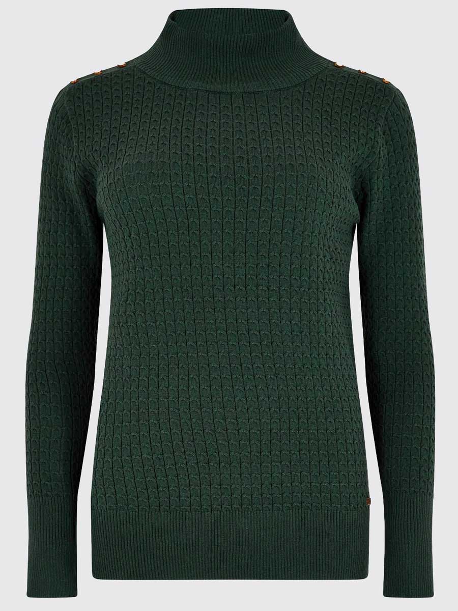 DUBARRY Monkstown Cable Stitch Sweater - Women's - Verdigris - Image 4