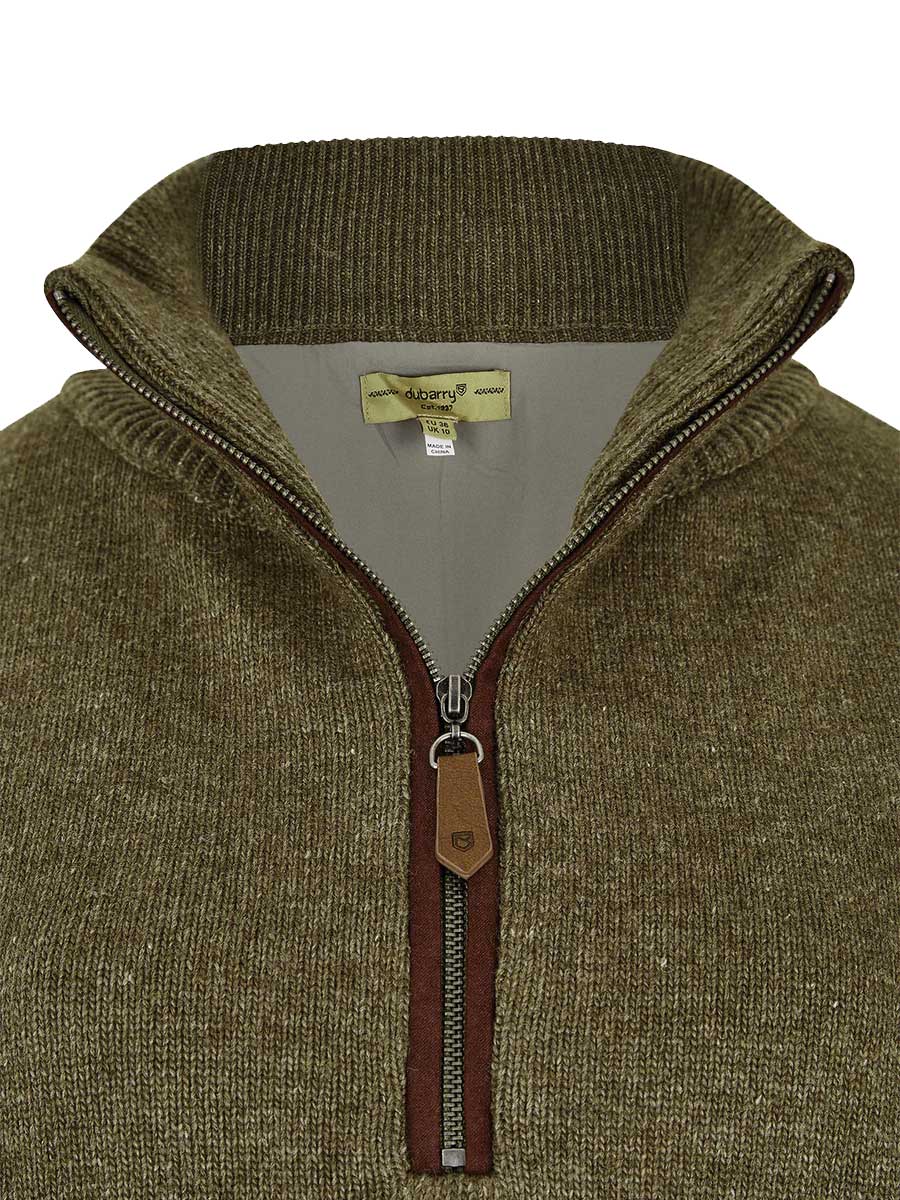 DUBARRY Morrisey Zip Neck Sweater - Women's - Dusky Green - Image 3