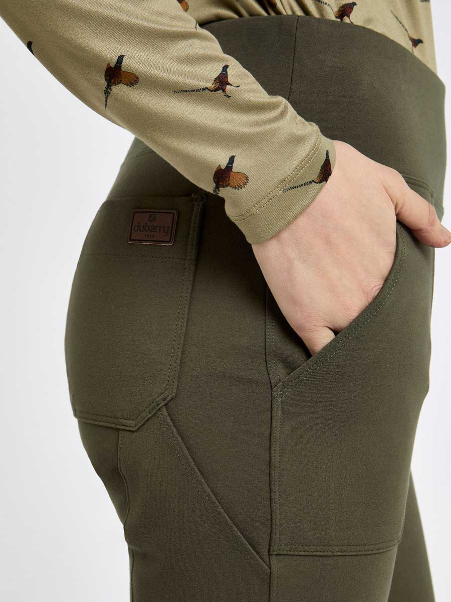 Dubarry Pepperwort Women's Water Repellent Leggings - Olive - Image 6