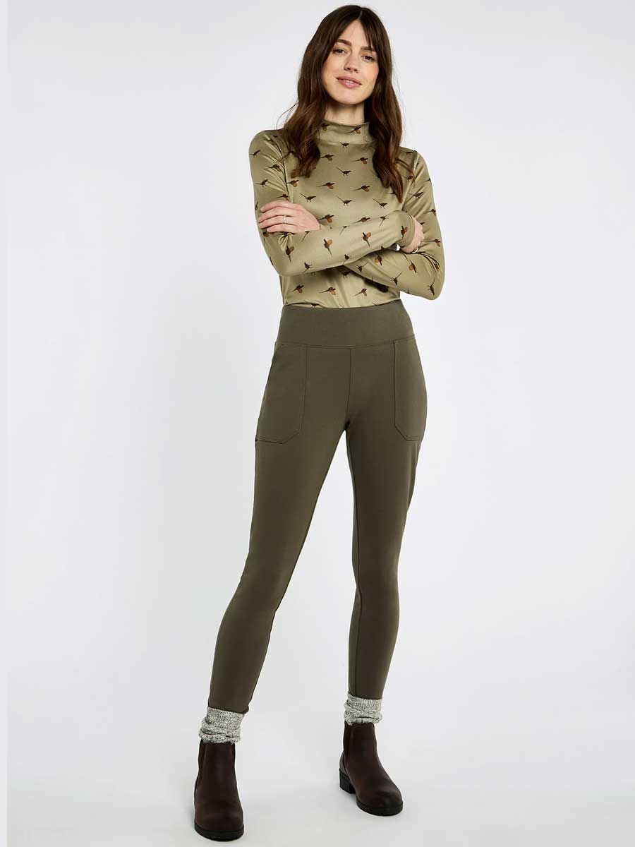 Dubarry Pepperwort Women's Water Repellent Leggings - Olive - Image 7